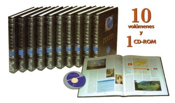 portada Enciclopedia Espasa-Calpe, 10 Tomos + cd rom