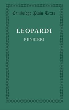portada Pensieri Paperback (Cambridge Plain Texts) (en Italiano)