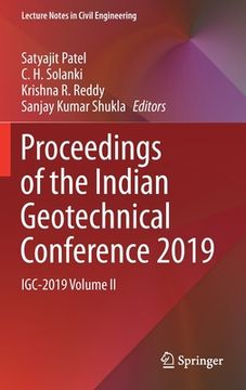 portada Proceedings of the Indian Geotechnical Conference 2019: Igc-2019 Volume II (en Inglés)