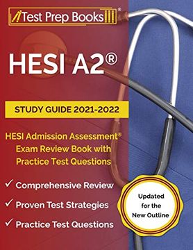 portada Hesi a2 Study Guide 2021-2022: Hesi Admission Assessment Exam Review Book With Practice Test Questions [Updated for the new Outline] (en Inglés)