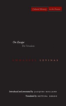 portada On Escape: De L’Évasion (Cultural Memory in the Present) (en Inglés)