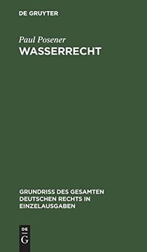 portada Wasserrecht (en Alemán)