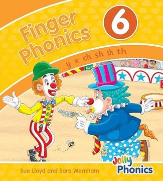 portada Finger Phonics Book 6: In Precursive Letters (British English Edition) (Jolly Phonics: Finger Phonics) (en Inglés)