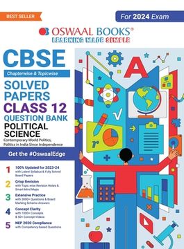 portada Oswaal CBSE Chapterwise & Topicwise Question Bank Class 12 Political Science Book (For 2023-24 Exam) (in English)