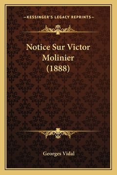 portada Notice Sur Victor Molinier (1888) (en Francés)