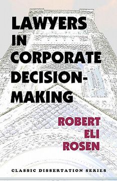 portada lawyers in corporate decision-making (in English)