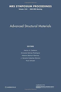 portada Advanced Structural Materials (Mrs Proceedings) 