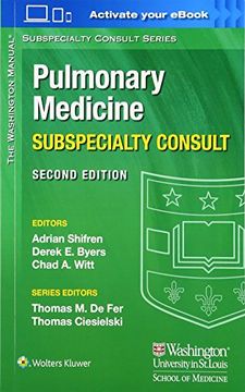 portada The Washington Manual Pulmonary Medicine Subspecialty Consult (en Inglés)