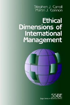 portada ethical dimensions of international management (en Inglés)