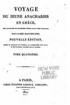 portada Voyage du jeune Anacharsis en Grèce - Tome IV (en Francés)
