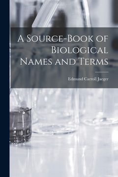 portada A Source-book of Biological Names and Terms (in English)