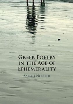 portada Greek Poetry in the age of Ephemerality (in English)