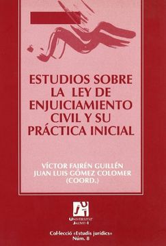 portada Estudios Sobre la ley de Enjuiciamiento Civil y su Práctica Inicial