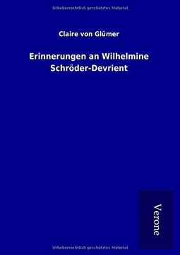 portada Erinnerungen an Wilhelmine Schrderdevrient (en Alemán)