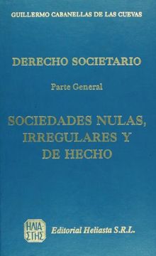 portada Sociedades Nulas, Irregulares y de Hecho (in Spanish)