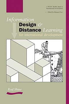 portada Information Design and Distance Learning for International Development (Wedc msc Study in International Development) (en Inglés)