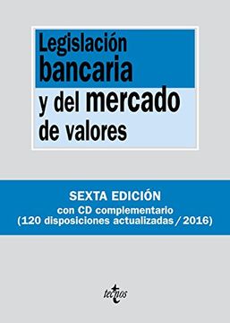 portada Legislación bancaria y del mercado de valores (+CD) (Derecho - Biblioteca De Textos Legales)