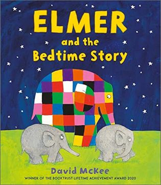 portada Elmer and the Bedtime Story (Elmer Picture Books) (en Inglés)