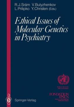 portada ethical issues of molecular genetics in psychiatry (en Inglés)