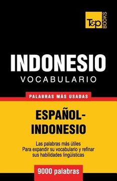 portada Vocabulario español-indonesio - 9000 palabras más usadas (in Spanish)