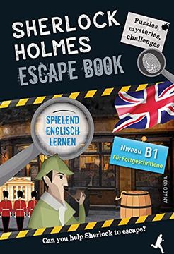 portada Sherlock Holmes Escape Book. Spielend Englisch Lernen - für Fortgeschrittene Sprachniveau b1 (en Alemán)