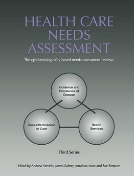 portada Health Care Needs Assessment: The Epidemiologically Based Needs Assessment Reviews, V. 2, First Series (en Inglés)