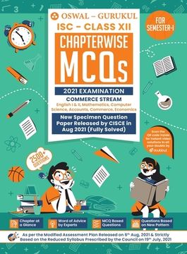 portada Chapterwise MCQs Book for Commerce Stream: ISC Class 12 for Semester I 2021 Exam