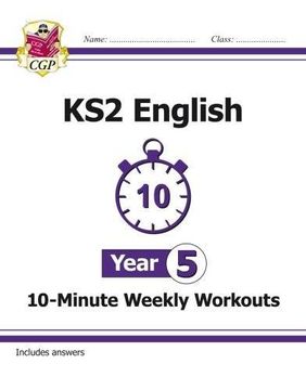 portada New KS2 English 10-Minute Weekly Workouts - Year 5 (CGP KS2 English)