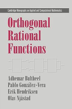 portada Orthogonal Rational Functions Hardback (Cambridge Monographs on Applied and Computational Mathematics) (in English)