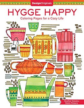 portada Hygge Happy Coloring Book: Coloring Pages for a Cozy Life