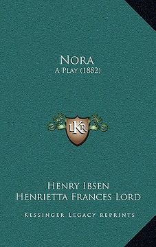portada nora: a play (1882) (in English)