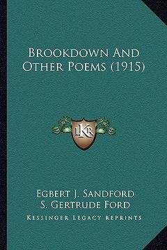 portada brookdown and other poems (1915) (en Inglés)