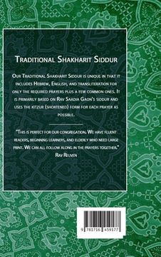 portada Traditional Shakharit Siddur - Hardcover (en Inglés)