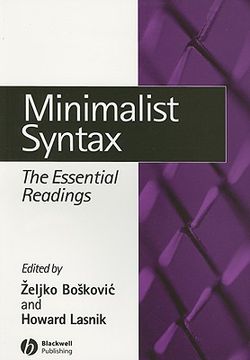 portada minimalist syntax: the essential readings