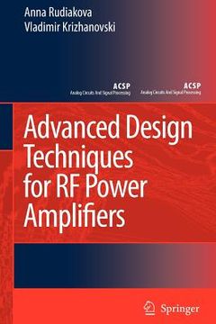 portada advanced design techniques for rf power amplifiers (in English)