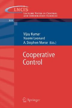portada cooperative control: a post-workshop volume, 2003 block island workshop on cooperative control (in English)