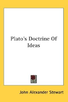 portada plato's doctrine of ideas (en Inglés)