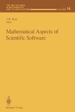 portada mathematical aspects of scientific software (en Inglés)