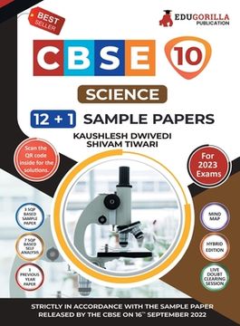 portada CBSE Class X - Science Sample Paper Book 12 +1 Sample Paper According to the latest syllabus prescribed by CBSE (en Inglés)
