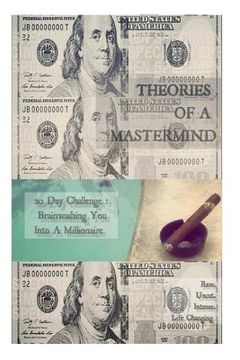 portada Theories Of A Mastermind: 20 Day Challenge: Brainwashing You Into A Millionaire Mindset (en Inglés)