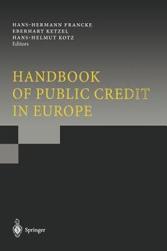 portada handbook of public credit in europe (in English)
