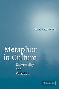portada Metaphor in Culture Paperback: Universality and Variation (en Inglés)