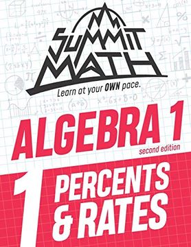 portada Summit Math Algebra 1 Book 1: Percents & Rates (en Inglés)