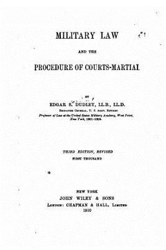 portada Military Law and the Procedure of Courts-martial (en Inglés)