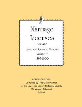 portada Lawrence County Missouri Marriages 1897-1900