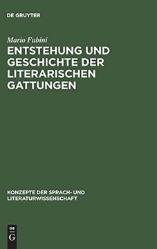 portada Entstehung und Geschichte der Literarischen Gattungen (en Alemán)