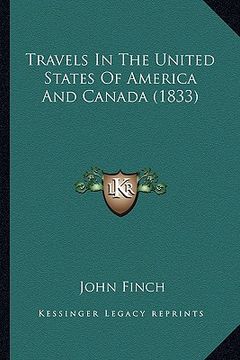 portada travels in the united states of america and canada (1833) (en Inglés)