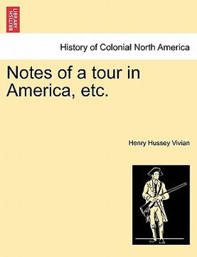 portada notes of a tour in america, etc. (in English)
