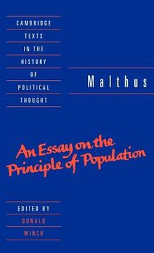 portada Malthus: 'an Essay on the Principle of Population' Hardback (Cambridge Texts in the History of Political Thought) (en Inglés)