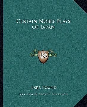 portada certain noble plays of japan (en Inglés)